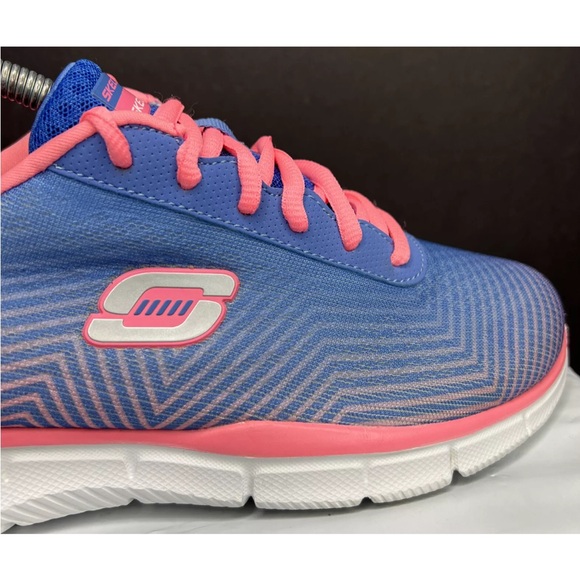 Skechers Womens Equalizer-Expect Miracles 12034-PWPK Sz 9M Pink/Blu Superb! - Picture 8 of 12